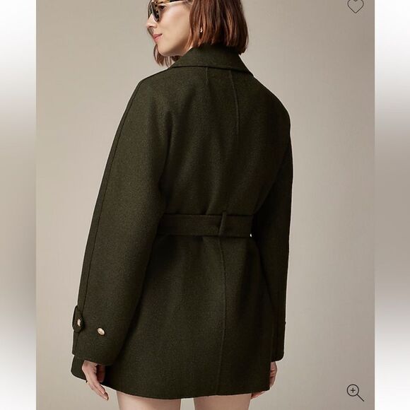 J. Crew Trench‎ coat in double-faced Italian wool $368 Size XS - Picture 4 of 14
